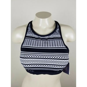 JAG Harbour High-Neck Black Swim Top Size M NWT